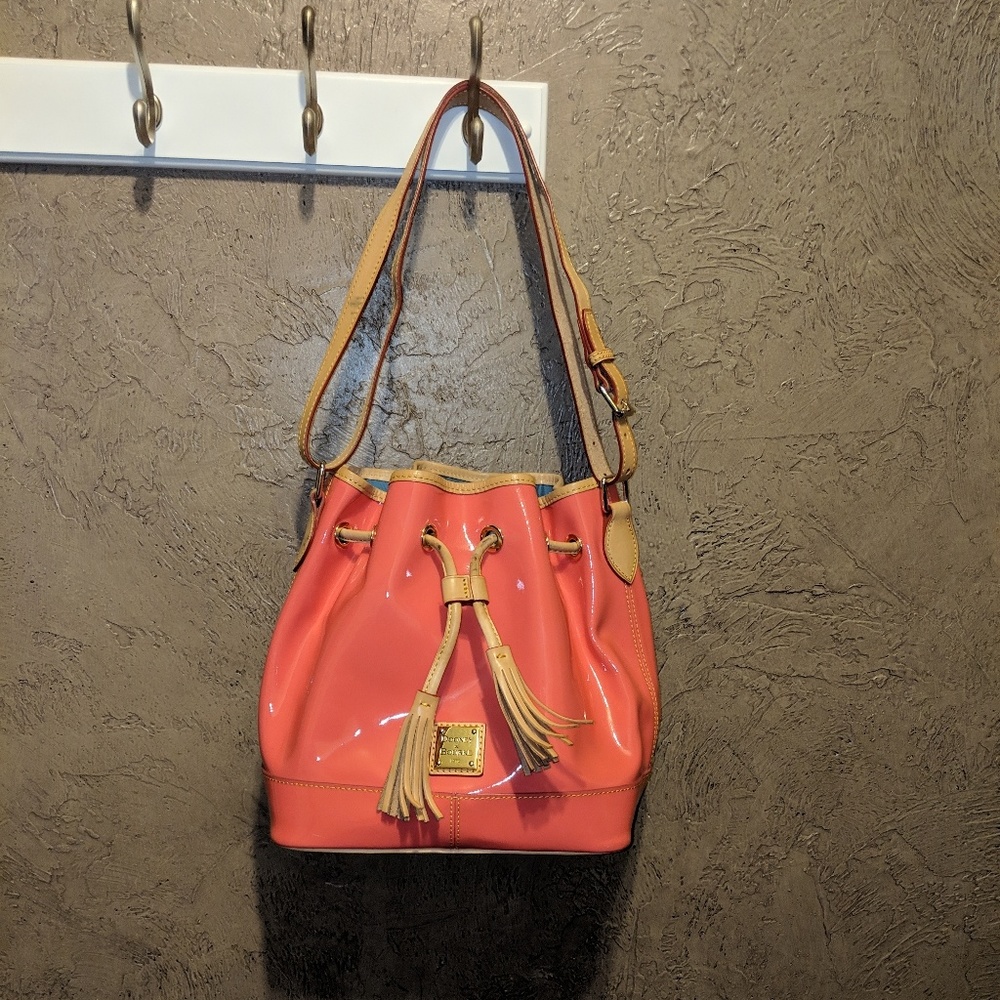 Salmon Dooney & Burke Bucket Bag